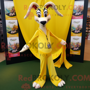Citrongul Gazelle maskot...