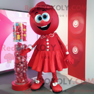 Red Candy maskot kostume...