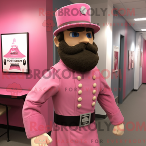 Mascotte de soldat rose de...