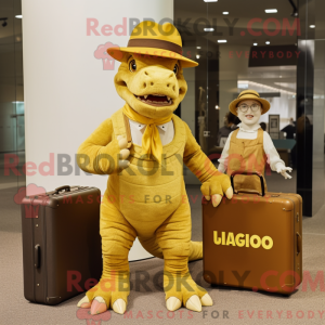Máscara Gold Iguanodon com...