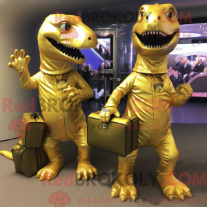 Máscara Gold Iguanodon com...