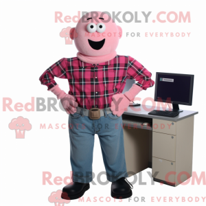 Postavička kostýmu růžového...