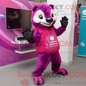 Disfraz de mascota Magenta...