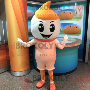 Peach Ice Cream mascot...