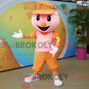 Peach Ice Cream mascot...
