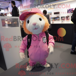 Pink Guinea Pig mascot...