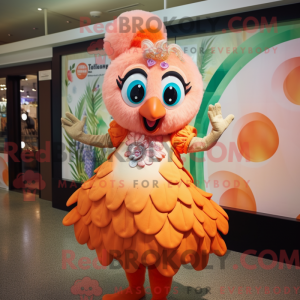 Costume de mascotte de paon...