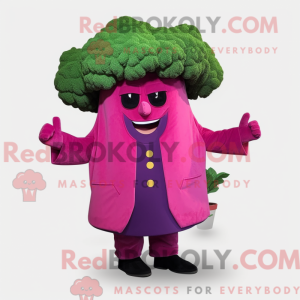 Magenta brokkoli maskot...