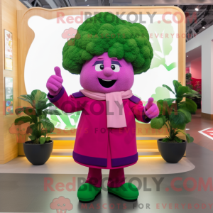 Magenta Broccoli maskot...