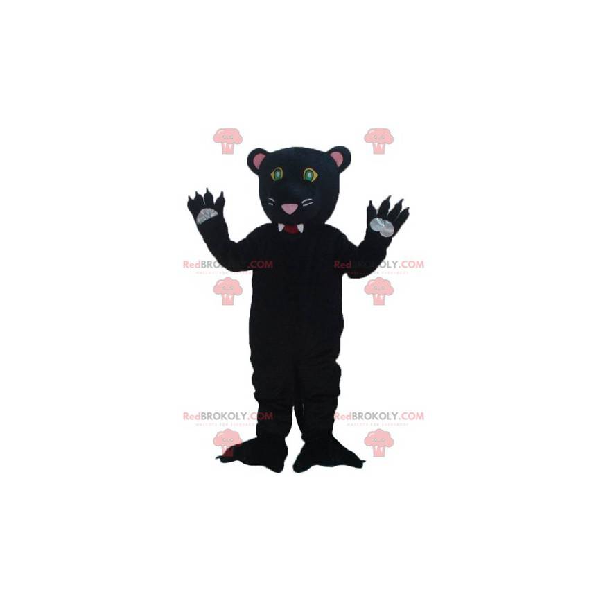 Very cute and very realistic black panther mascot - Very cute and very realistic black panther mascot -