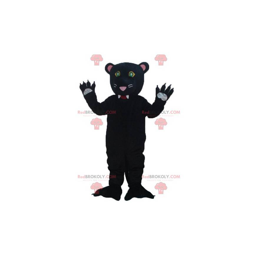 Very cute and very realistic black panther mascot -