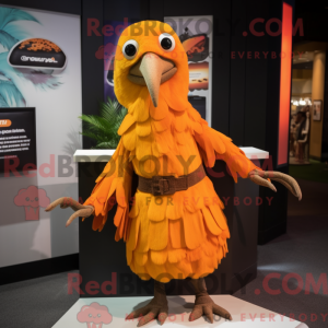 Orange Vulture Maskottchen...