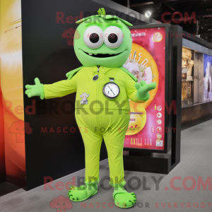 Lime Green Pad Thai maskot...