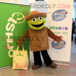 Brown Pesto Pasta mascot...