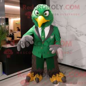 Green Eagle mascot costume...