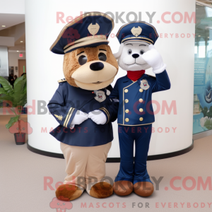 Disfraz de mascota de Navy...
