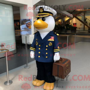 Maskottchenkostüm Navy...