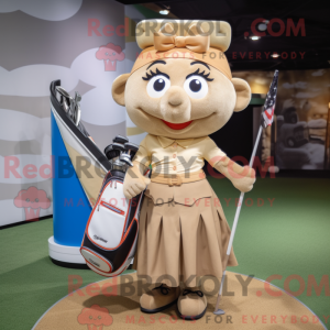 Postava maskota Tan Golf...