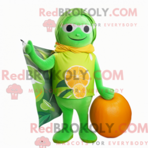 Fantasia de mascote Grapefruit com roupa de banho e lenços - Mascotes de toranja - REBROKO_283847 - RedBrokoly.com