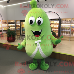 Zielony reddik maskot drakt...