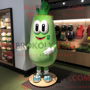 Grønn reddik maskot drakt...
