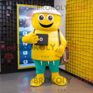 Maskotdraktfigure Yellow...