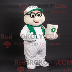 Hvidt irsk flag maskot...