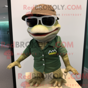 Hagedis-mascottekostuum...