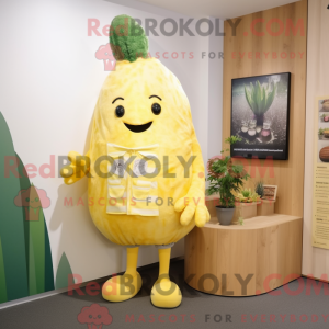 Postava maskota citronově...