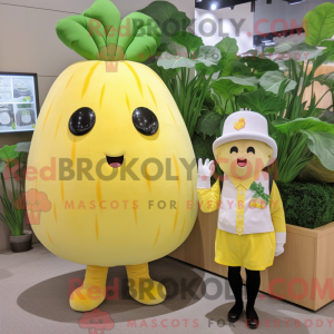 Lemon Yellow Turnip mascot...