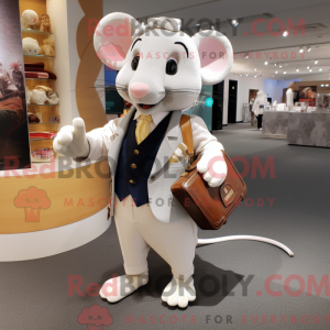 Cream Mouse mascottekostuum...