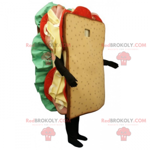 Club sandwich mascot - Redbrokoly.com