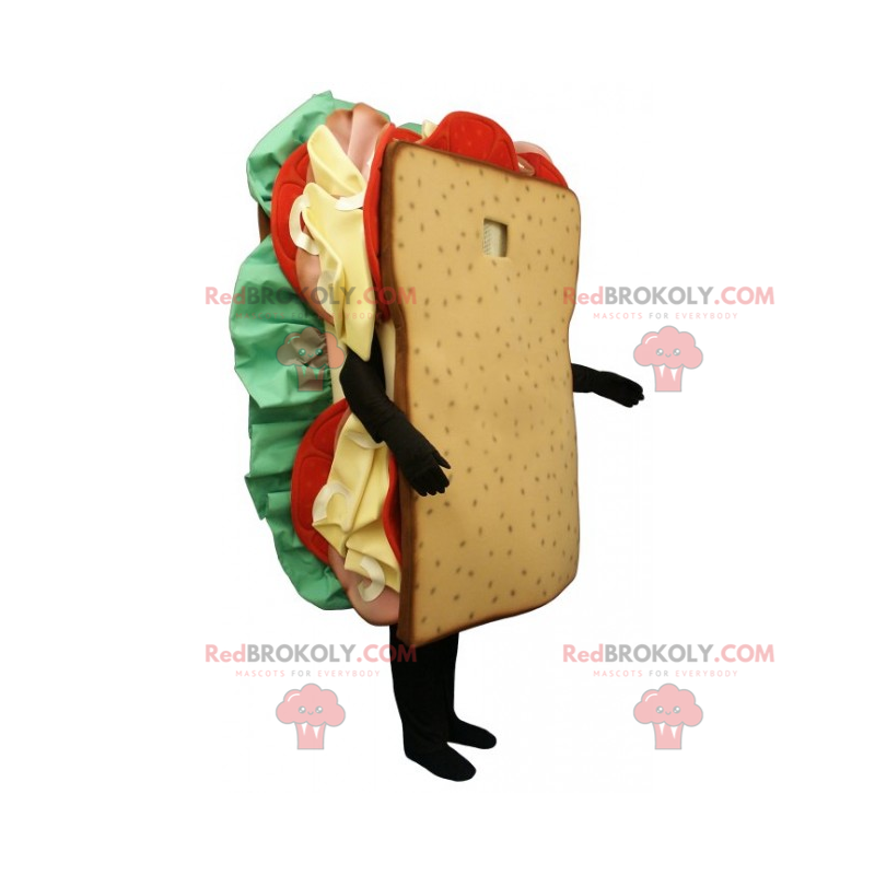 Club sandwich mascotte - Redbrokoly.com