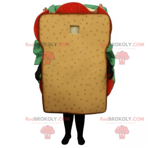 Club sendvič maskot - Redbrokoly.com