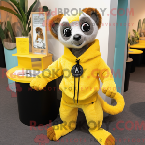 Citrongul Lemur maskot...