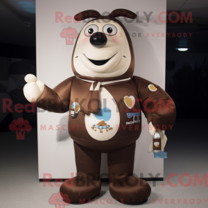 Brown Bottle Of Milk mascot...