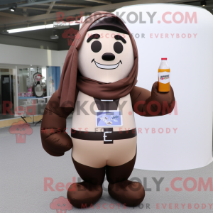Brown Bottle Of Milk mascot...