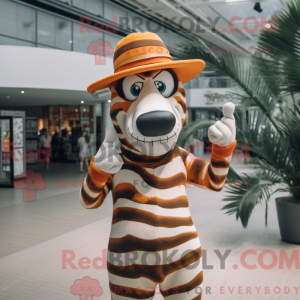 Rust Zebra-maskotdraktfigur...