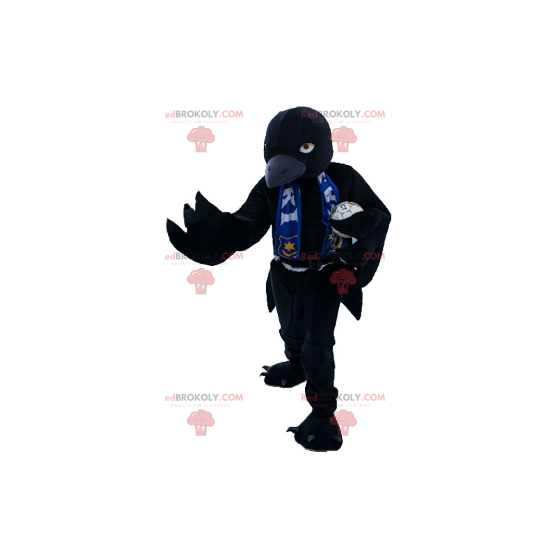 Maskot ravn rugbyspiller - Fuglemaskot - REDBROKO_014916 - RedBrokoly.com