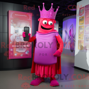 Costume mascotte de Magenta...