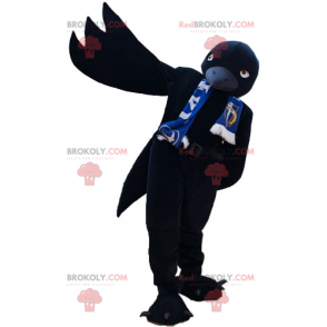 Mascotte corbeau joueur de Rugby - Redbrokoly.com