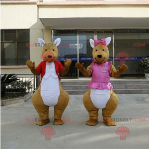 Mascotte delle coppie di canguro - Redbrokoly.com