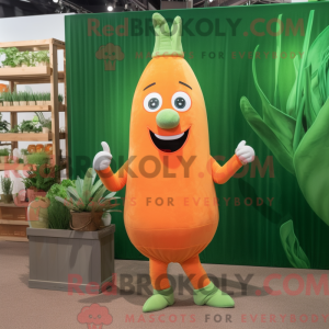Oransje asparges maskot...