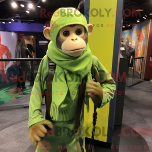 Limegrøn Capuchin Monkey...