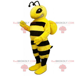 Mascotte d'abeille aux grandes rayures - Redbrokoly.com