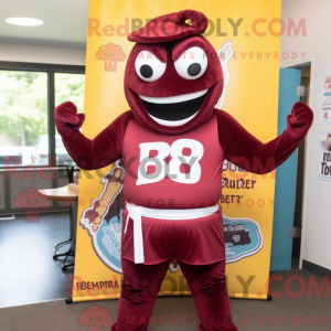 Maroon Bbq Ribs mascot...