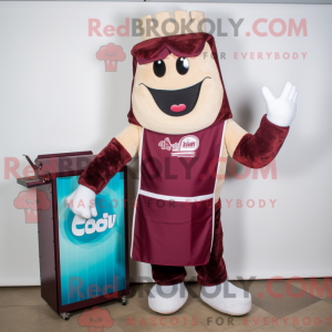 Maroon Bbq Ribs mascot...