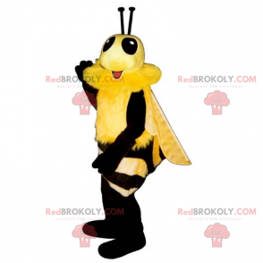 Bienenmaskottchen mit weichem Fell - Redbrokoly.com