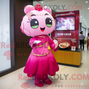 Postava maskota Magenta Dim...