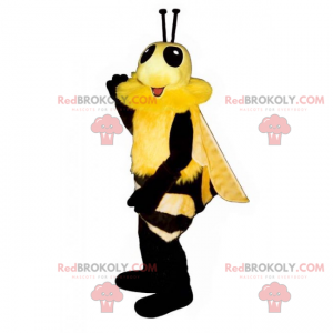 Mascote de abelha com pelo macio - Redbrokoly.com